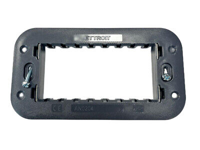 ETTROIT Supporto 4P Serie Moon 4 Posti Per Scatole 504 Compatibile Con Bticino