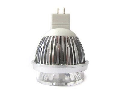 Lampada Faretto LED Dicroica MR16 GU5.3 COB 5W Bianco Freddo 12V Con Lente
