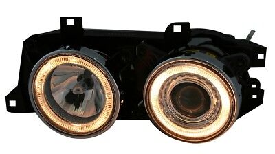 Coppia Fanali Angel Eyes Set Fari Tuning Anteriori per E34 + E32 H1+H1