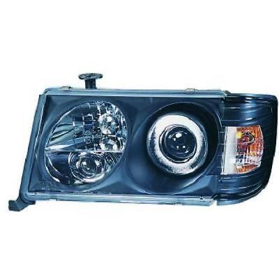 Coppia fari fanali anteriori TUNING W124 93-95 nero, luce lenticolare,