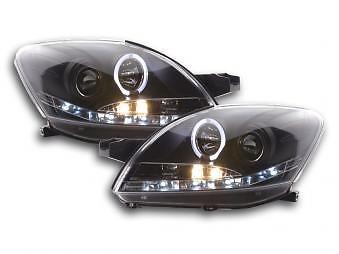 Coppia Fari Fanali Anteriori Tuning Dayline Luci Diurne Yaris Vios 08- ne