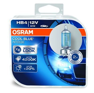 COPPIA Lampada Lampadina Luce OSRAM COOL BLUE INTENSE HB4 9006 (P22d) 12V 51W