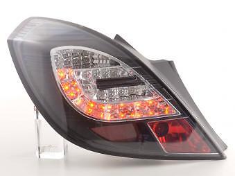 Coppia Fari Fanali Posteriori Tuning LED Corsa D 3 porte  06-10, nero