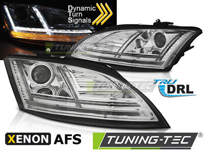FARI ALLO XENON LED DRL CROMATI SEQ per AUDI TT 10-14 8Jcon AFS