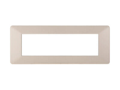 ETTROIT Placca Plastica Serie Starlight 7P Colore Sabbia Compatibile Con Vimar