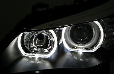 Coppia Fari Fanali Anteriori Tuning E60/E61 serie 5 2003-2007 Angel Eyes H7+H7