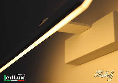 Applique Led Da Parete Modello Melody Italian Design Moderna 10W Specchiera Bia