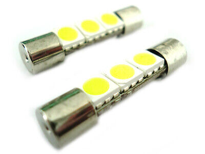 Lampadina Led Micro Siluro 12V T11 28mm 3 Smd 5050 Bianco Per Luci Di Cortesia