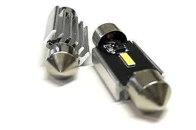 COPPIA Lampadine Led Siluro Canbus 28mm 1 Smd 1860 Da 5W No Errore 12V Polarita