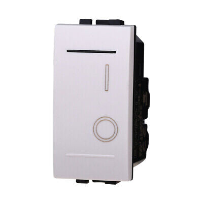 ETTROIT Interruttore Bipolare 0-1 16A Colore BIANCO Compatibile Con Bticino