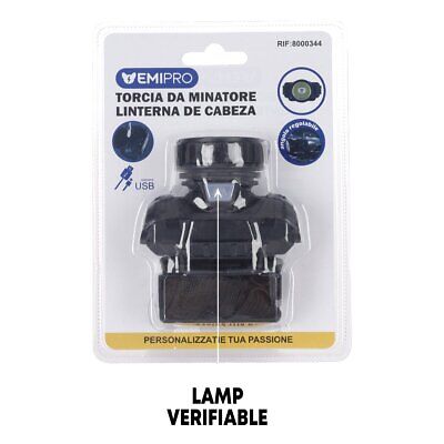 Lampada Frontale Super Luminosa Regolabile con 3 Modalita di Luce Ricaricabile