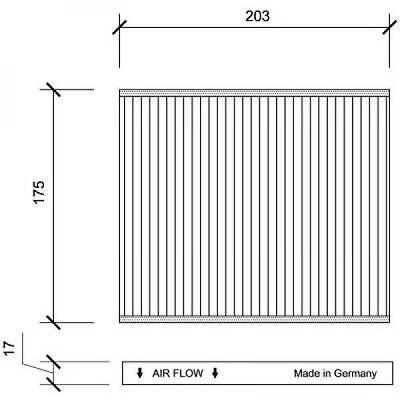 Filtro abitacolo antipolline PANDA/500 Ka/Abarth 500