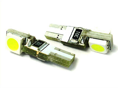 COPPIA Lampadina Led T5 Canbus W12W 2 Smd 5050 Luci Cruscotto/Strumentazione 12V