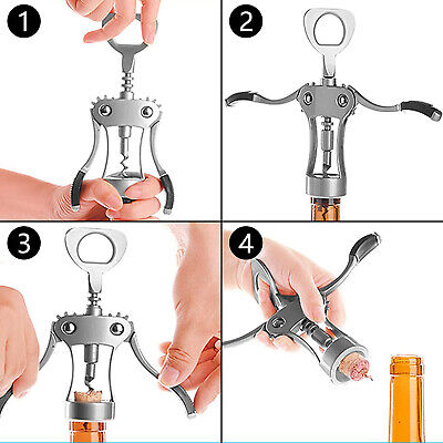 Cavatappi 2 in 1 Per Tappi di Sughero e Bottiglie Vetro <ul><li>L'apribottiglie