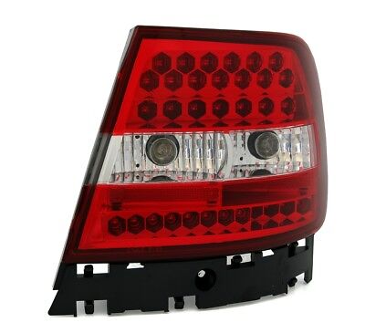 Coppia Fari Fanali Tuning LED Luci Posteriori A4 B5 Rosso e Bianco