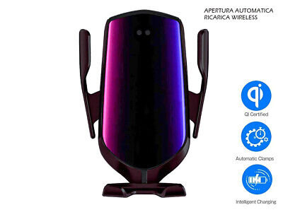 Caricabatterie Wireless 10W Porta Telefono Supporto Smartphone Cellulare