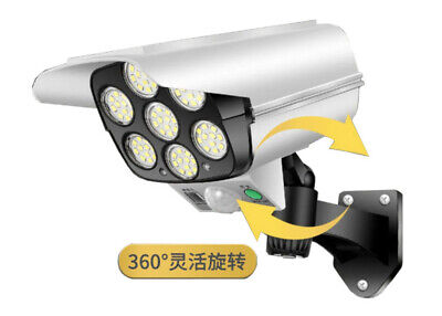 Lampada Led Con Pannello Solare e Sensore Movimento 15W 500lm 6500K Forma di
