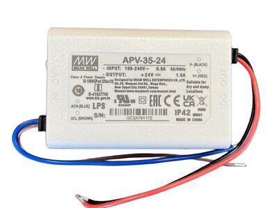 MeanWell APV-35-24 Alimentatore 35W 24V 1,5A IP30 Input 220V e 110V