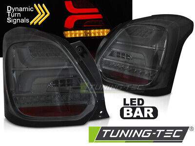 coppia FARI fanali POSTERIORI tuning LED SWIFT VI 17- FUME' freccia dinamica