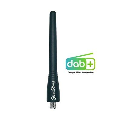 Antenna Evo Rubber 10,5 cm gomma nera Viti filettate M4 M5 M6
