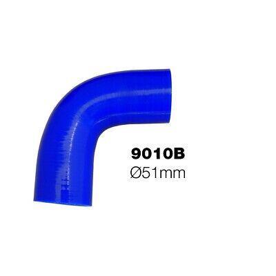 Curva 90°blu Manitor id.51mm silicone rinforzato a 4 strati