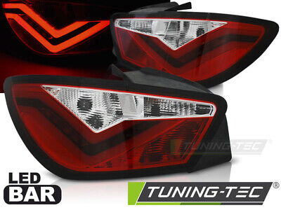 LED BAR TAIL LIGHTS RED WHIE fits IBIZA 6J 3D 06.08-12