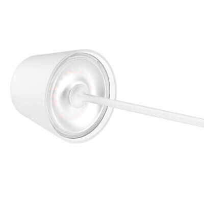 Lampada LED da Tavolo 2W Colore Bianco in Alluminio con caricatore Wireless e