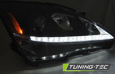 Coppia Fari Fanali Tuning Anteriori IS 2006-2013 Nero DRL