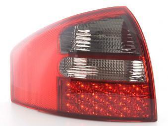 Coppia Fari Fanali Posteriori Tuning LED A6 Berlina (4B) 97-03 rosso