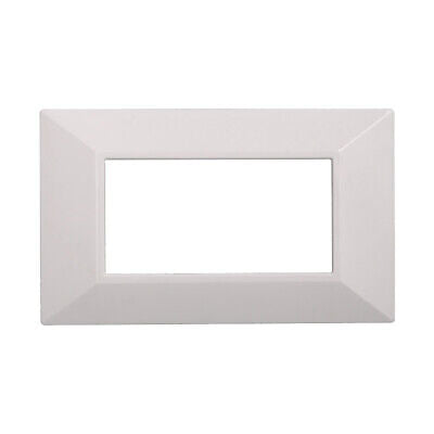 ETTROIT Placca Piramide Serie Moon 4P Colore Bianco Compatibile Con Bticino
