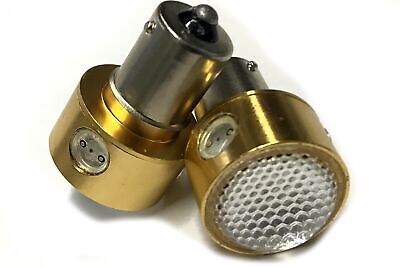 Coppia 2 Lampade Led BA15S 1156 P21W Con 3 Power 1W Laterale + 1 2W Frontale