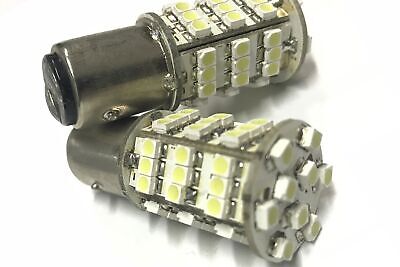 Coppia 2 Lampade Led BAY15D 1157 P21/5W Con 54 Smd 3528 Bianco Freddo 6000K 12V