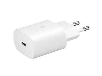 Caricatore USB C 25W Bianco Caricabatterie PD Ricarica Ultra Rapida 5V 3A 9V
