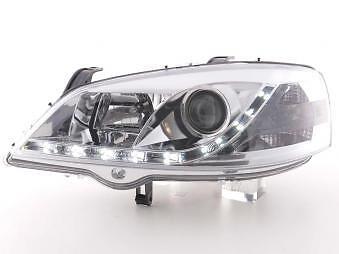 Coppia Fari Fanali Anteriori Tuning Dayline Luci Diurne G 98-03 croma