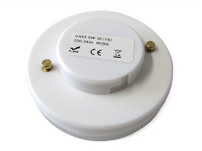 Lampada Led GX53 5W=60W Bianco Freddo 6000K 36 Smd 2835 220V