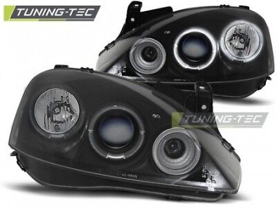 Faro Fanale Tuning CORSA C 11.00-09.06 ANGEL EYES Nero