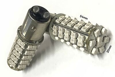 Coppia 2 Lampade Led BAY15D 1157 P21/5W Con 68 Smd 3528 Colore Rosso 12V 2W <p>