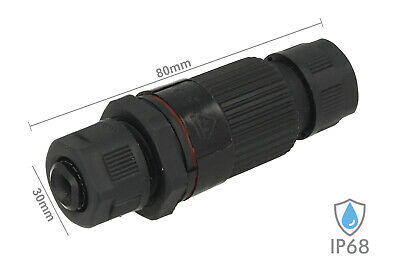 Connettore Manicotto di Collegamento IP68 3 Poli Modello Plug Play Maschio Femm