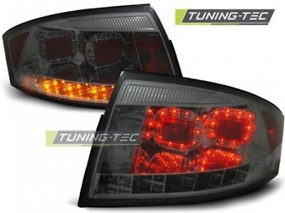Coppia SET Fari Fanali Posteriori Tuning TT 8N 1999-2006 Neri Fume' LED