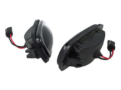 Kit Freccia Laterale a Led Side Marker Lente Nero Fume Luce Arancione Per Land