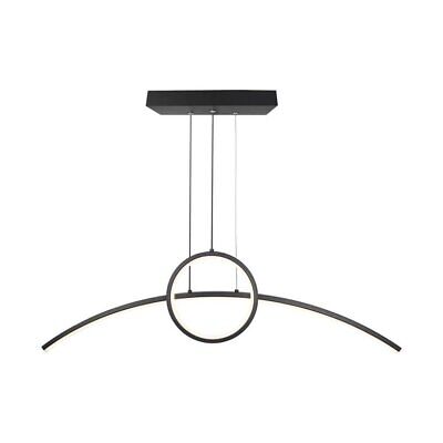 Lampadario LED a Sospensione 30W 3200lm dal Design Moderno Anello e Barra