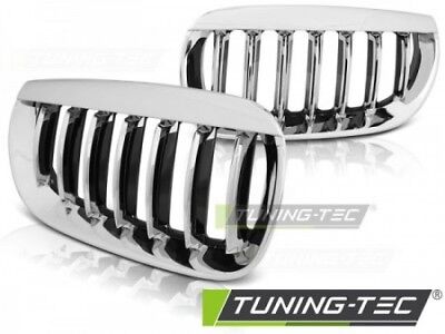 Coppia Griglie Anteriori Tuning X3 E83 04-06 Cromato