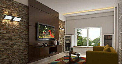 Applique Lampada Led Da Parete Angolare 20W Colore Grigio 4000K IP65 Luce Indir