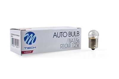 LOTTO DI 10 PEZZI Lampada M-TECH BA15s 12V/10W G18 CLEAR