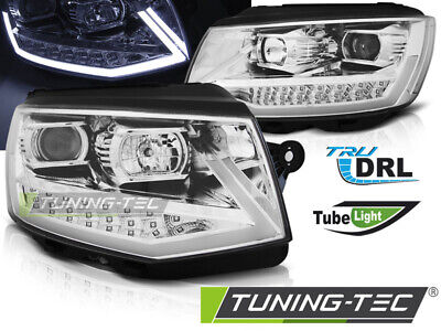 HEADLIGHTS TUBE LIGHT DRL CHROME fits T6 15-19