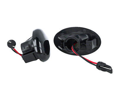 Kit Freccia Laterale a Led Side Marker Lente Nero Fume Luce Bianco Per