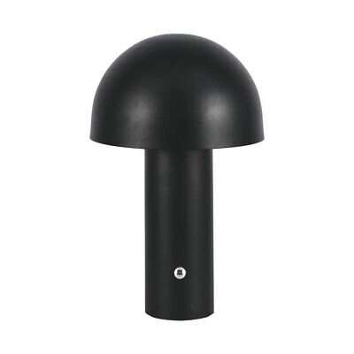 Lampada LED da Tavolo 3W con Batteria 1800mAh Ricaricabile USB C Colore Nero in