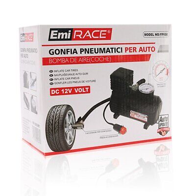 Mini Compressore Portatile per Auto Gonfia Pneumatici 12V Professionale