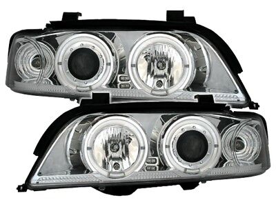 Angel Eyes Fari per 5er E39 Cromati