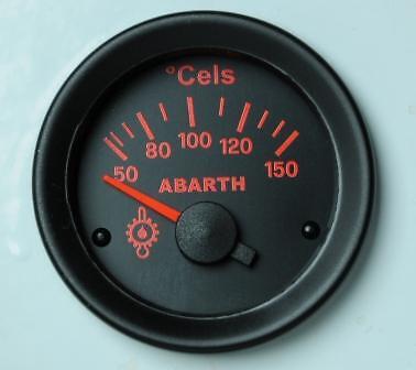 Manometro Strumento 52mm ROAD ITALIA ABARTH Temperatura Olio 50-150°C NO SENSORE